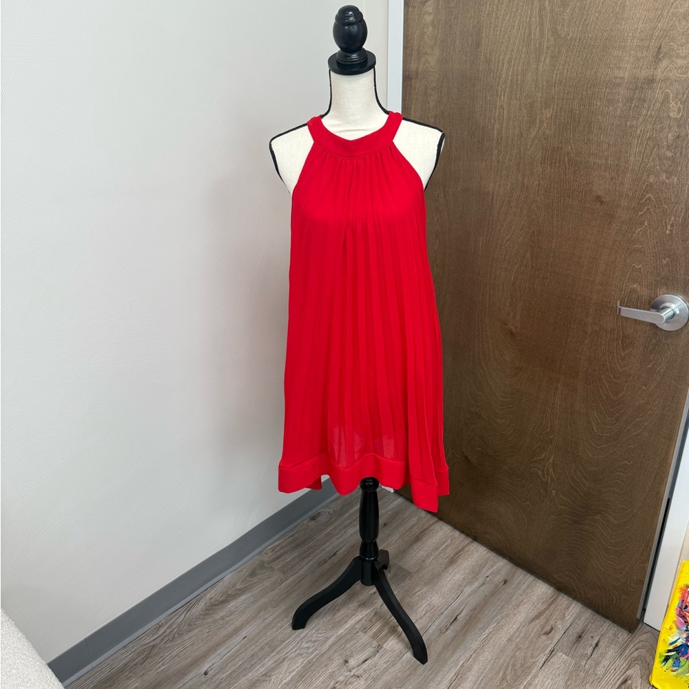 Elegant Red Midi Dress